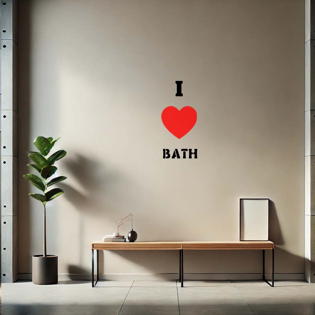 I Love Bath Stencil, Mylar Airbrush Painting Wall Art Crafts - Imagen 9 de 36